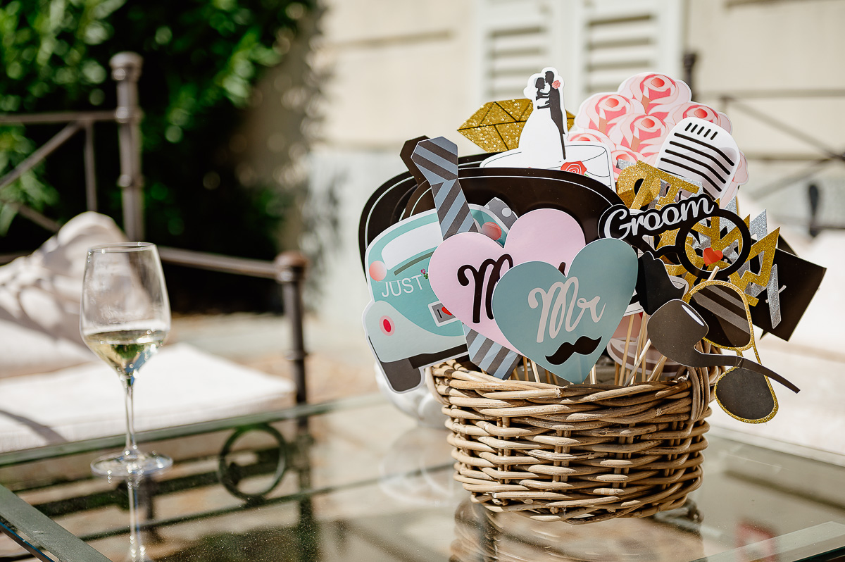 matrimonio al ristorante albergo Ca' Vittoria di Tigliole d'Asti.Elementi del Photoboot