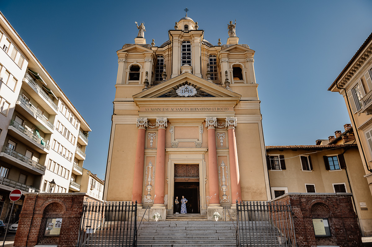 matrimonio a Chieri, cerimonia. Chiesa dei Sss. Bernardino e Rocco di Chieri
