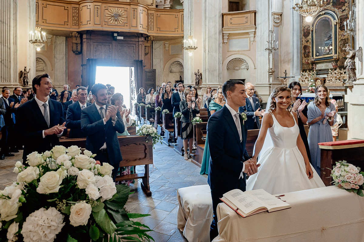 matrimonio a Chieri nella chiesa dei Ss. Bernardino e Rocco.