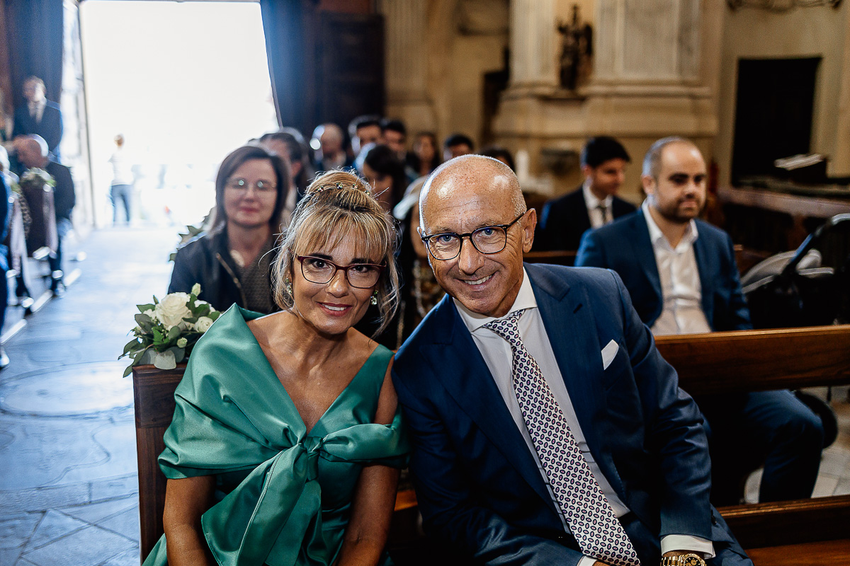 matrimonio a Chieri nella chiesa dei Ss. Bernardino e Rocco. Genitori della sposa