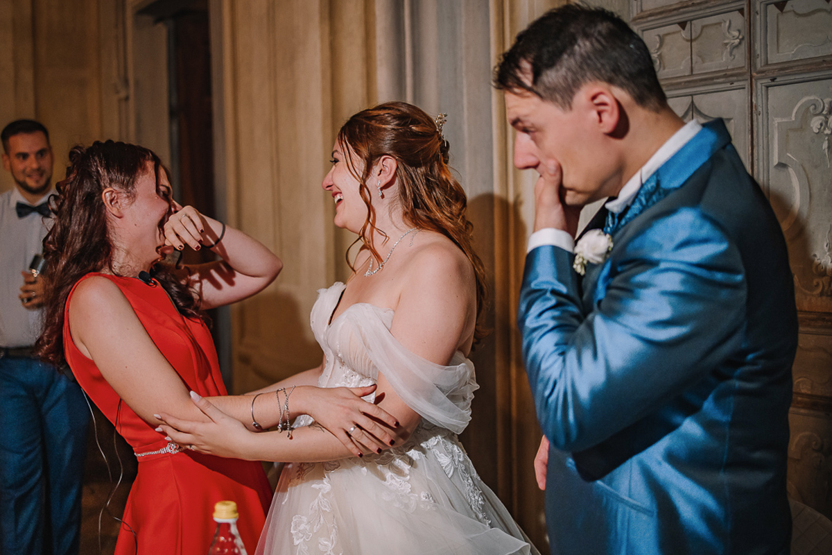 Matrimonio al Castello Canalis di Cumiana(TO). Cena. Commozione