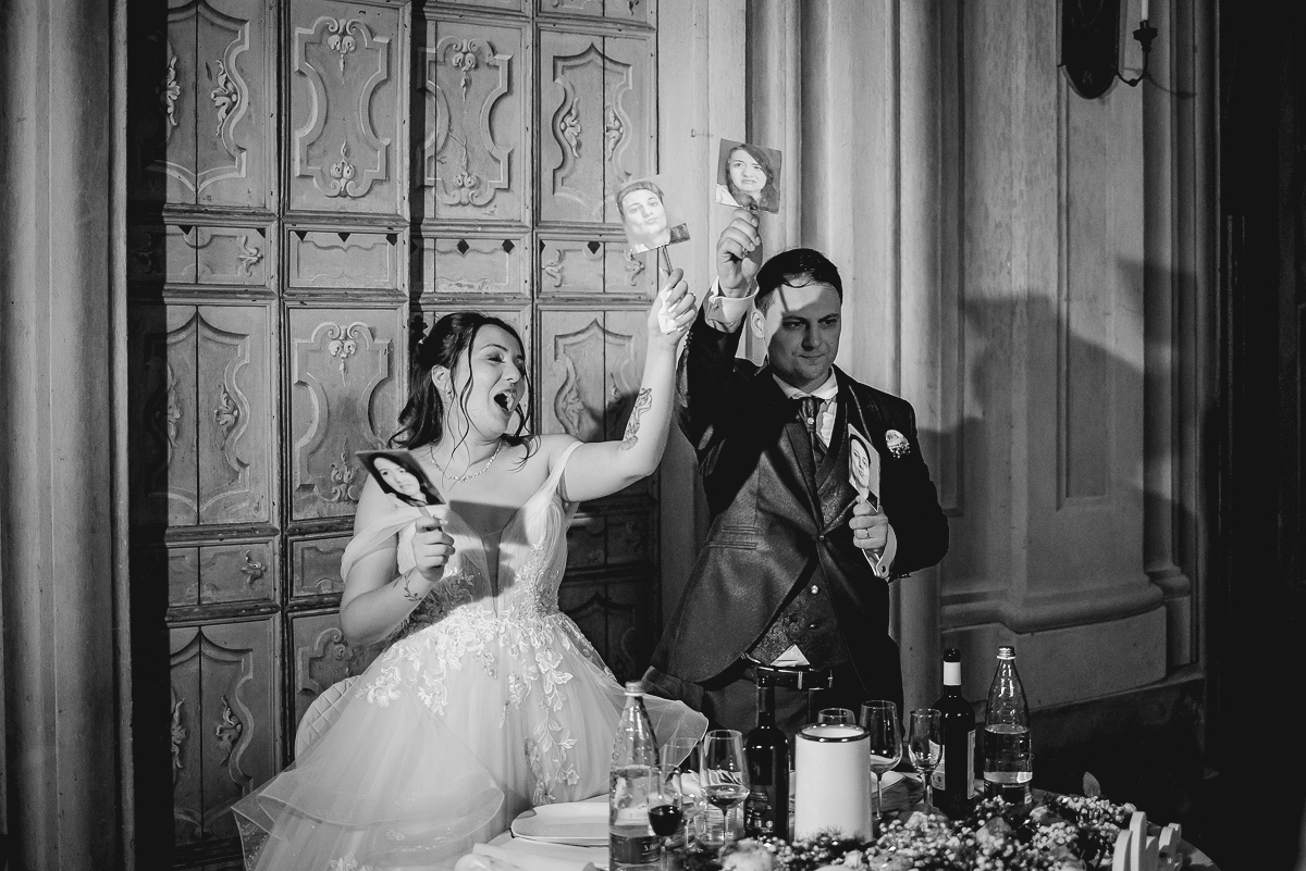 Matrimonio al Castello Canalis di Cumiana(TO). Cena.Giochi di gruppo
