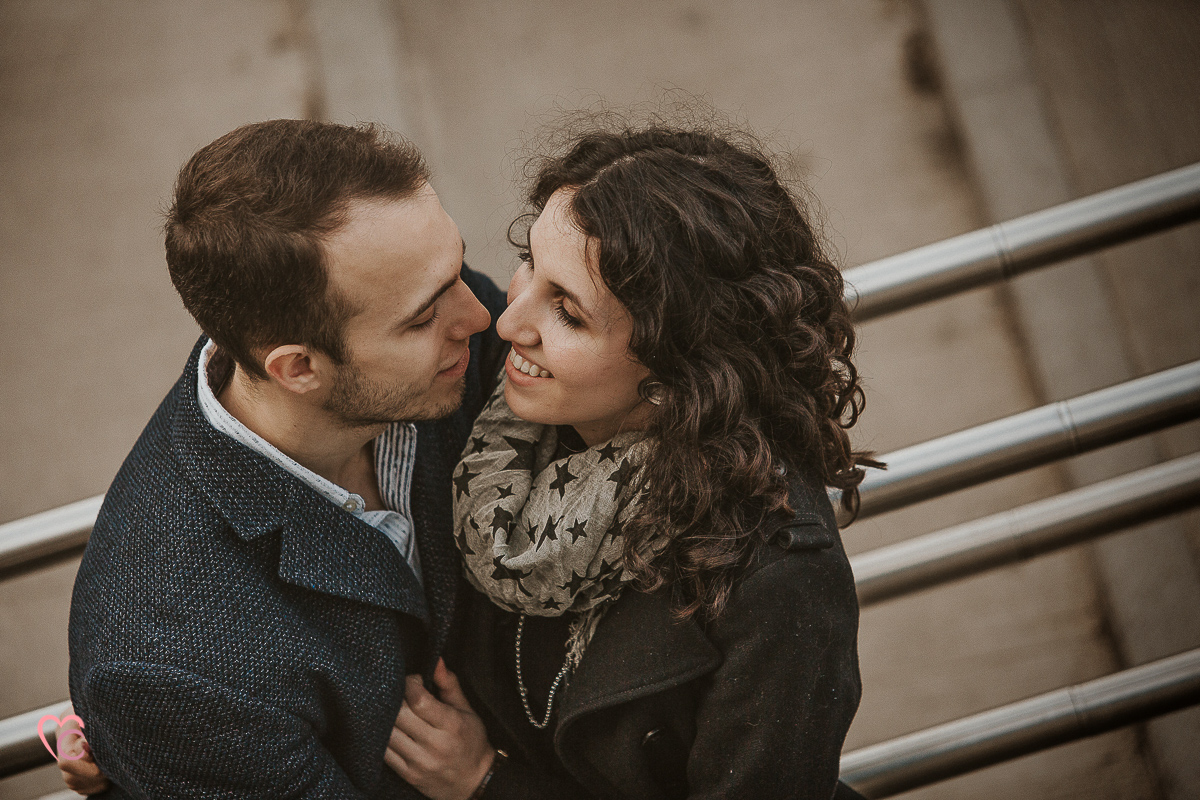 Engagement a Torino nella stazione di Porta Susa.