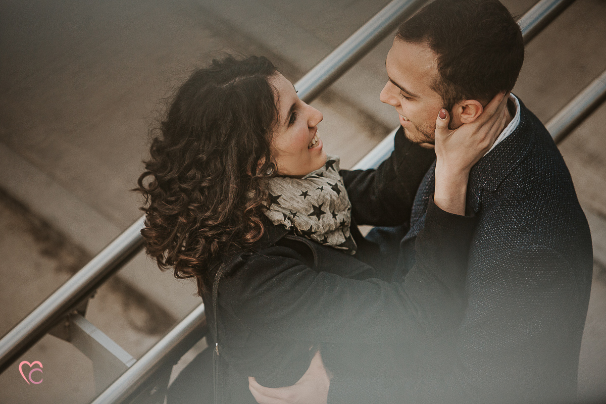 Engagement a Torino nella stazione di Porta Susa.