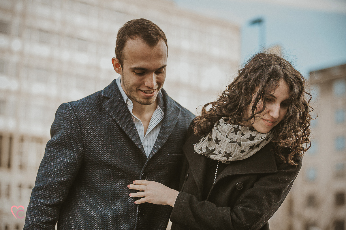 Engagement a Torino nella stazione di Porta Susa.