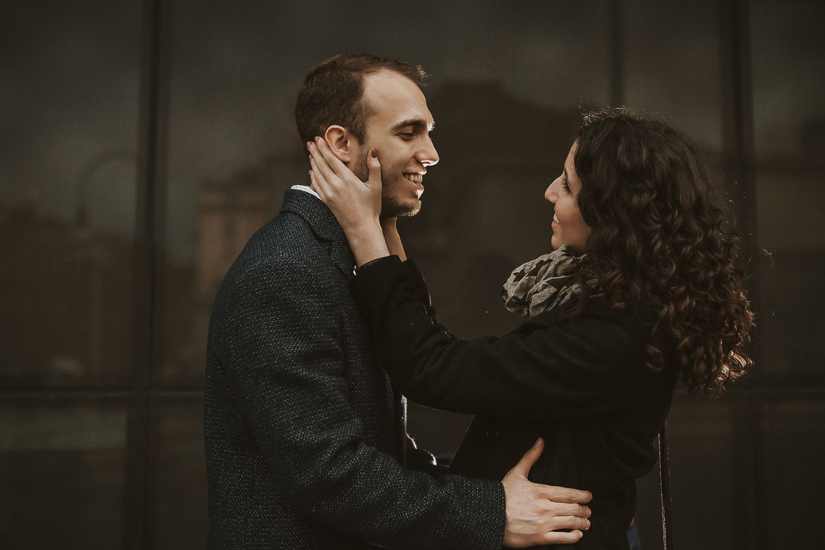 Engagement a Torino nella stazione di Porta Susa.