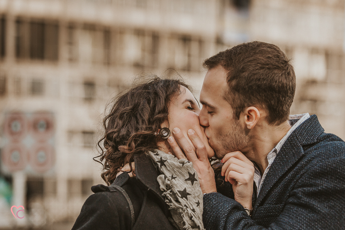 Engagement a Torino nella stazione di Porta Susa.