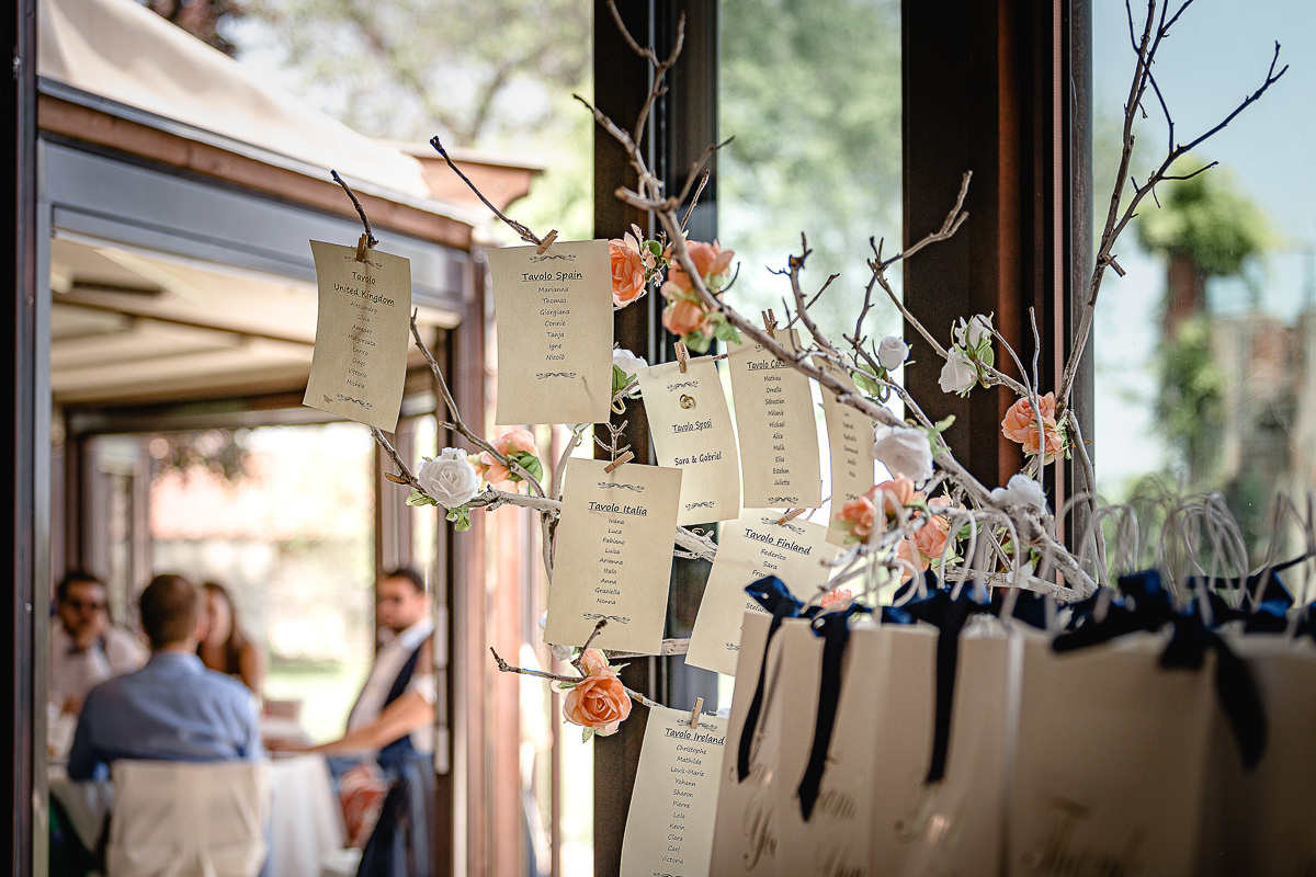 Castello Rosso di Costigliole di Saluzzo. Destination wedding. Tableau de mariage.