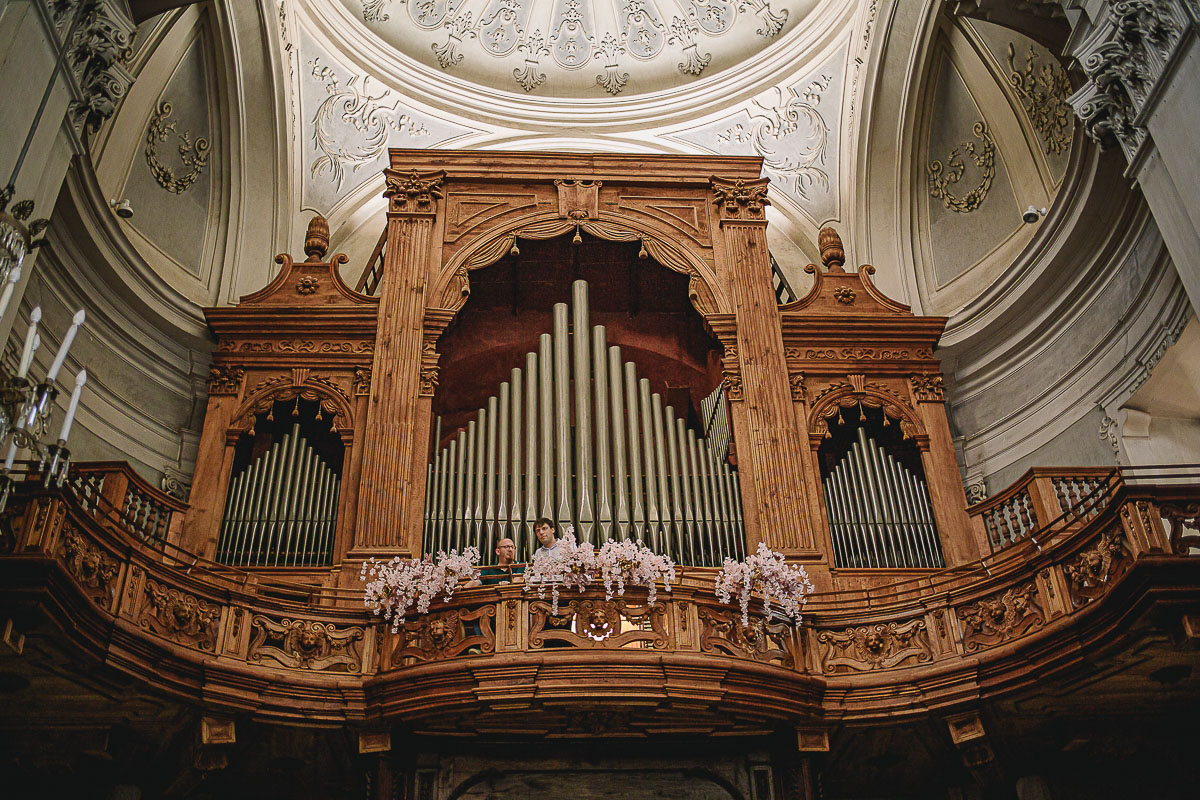 Matrimonio nella Chiesa Parrocchiale di Strambino. Organo