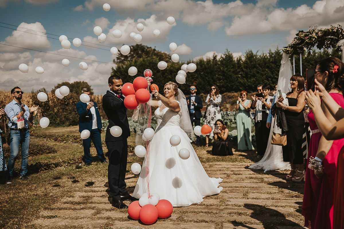 Casa Format, matrimonio italo-marocchino. Cerimonia. Palloncini