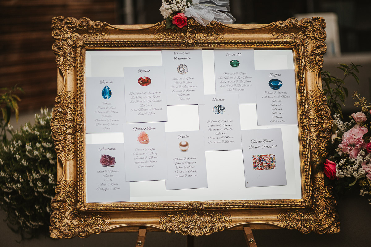 Casa Format, matrimonio italo-marocchino. Ricevimento. Pranzo. Tableau de mariage.