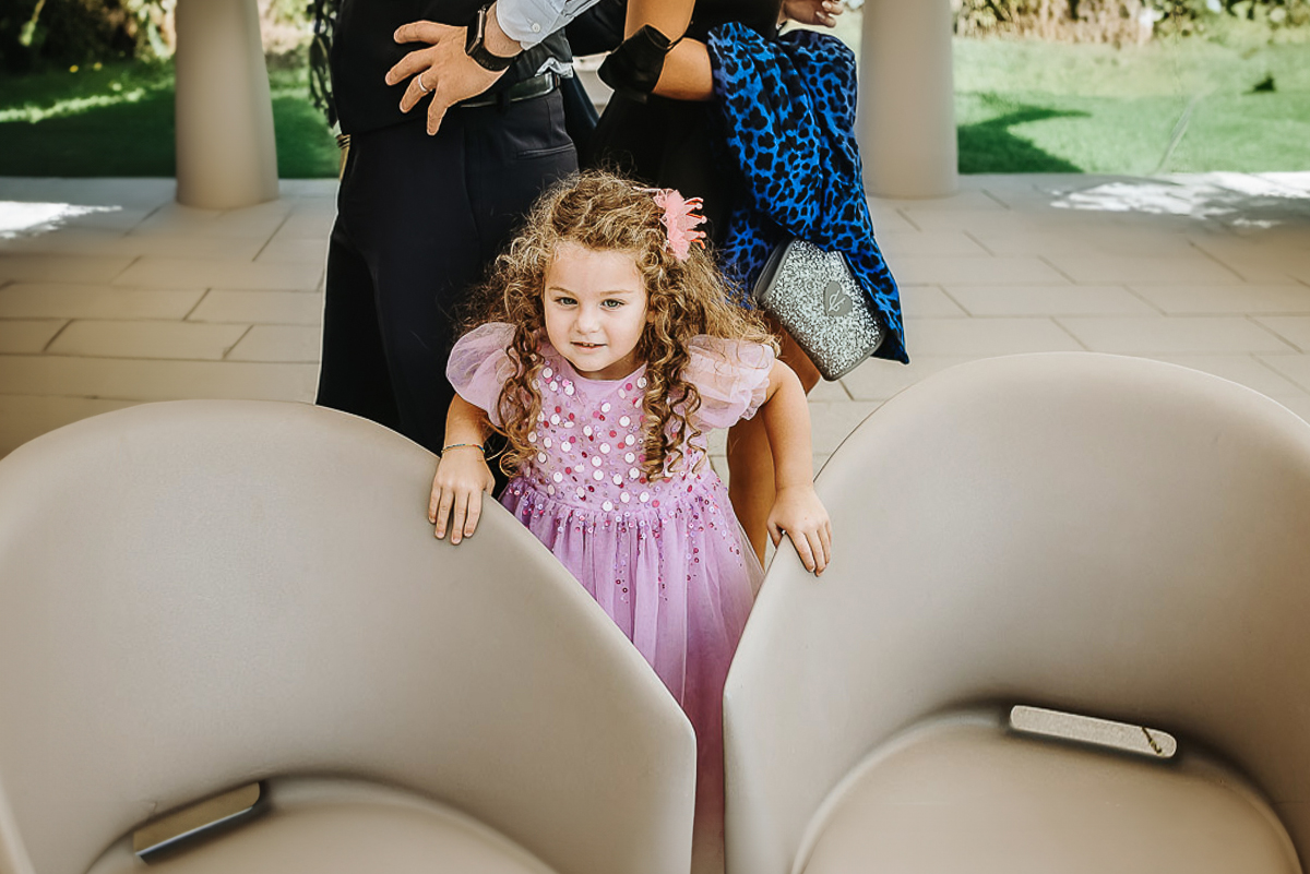 Casa Format, matrimonio italo-marocchino. Cerimonia. Piccola invitata.