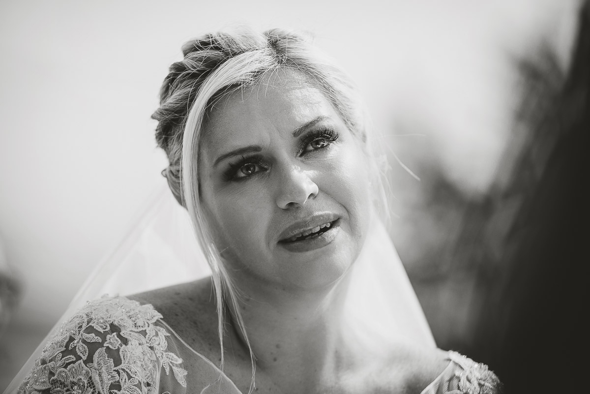 Casa Format, matrimonio italo-marocchino. Cerimonia. Primo piano della sposa.