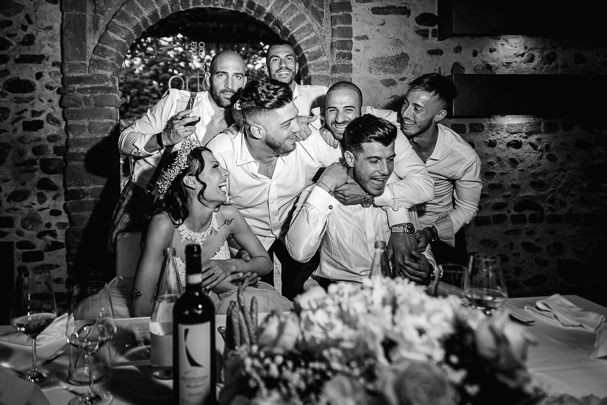 Matrimonio alla Tenuta La Cascinetta di Buriasco. Cena.