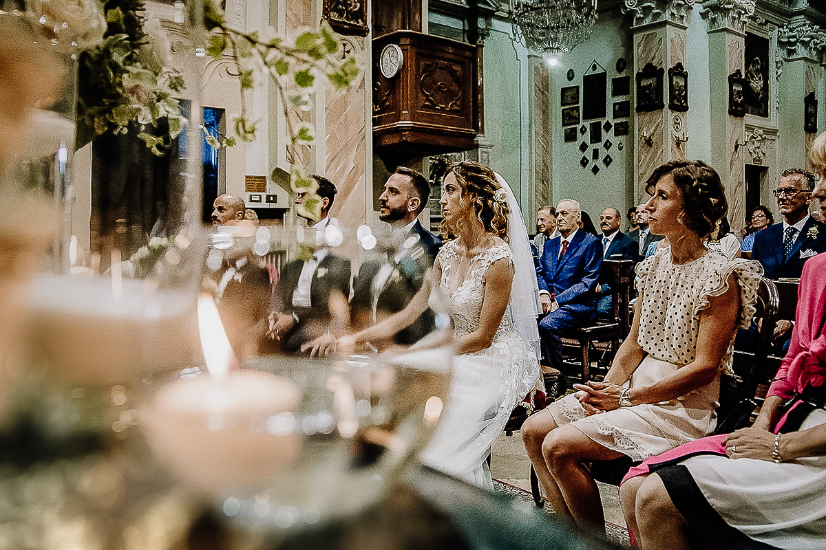 Matrimonio nella Chiesa della Madonna del Pilone a Torino. Cerimonia.