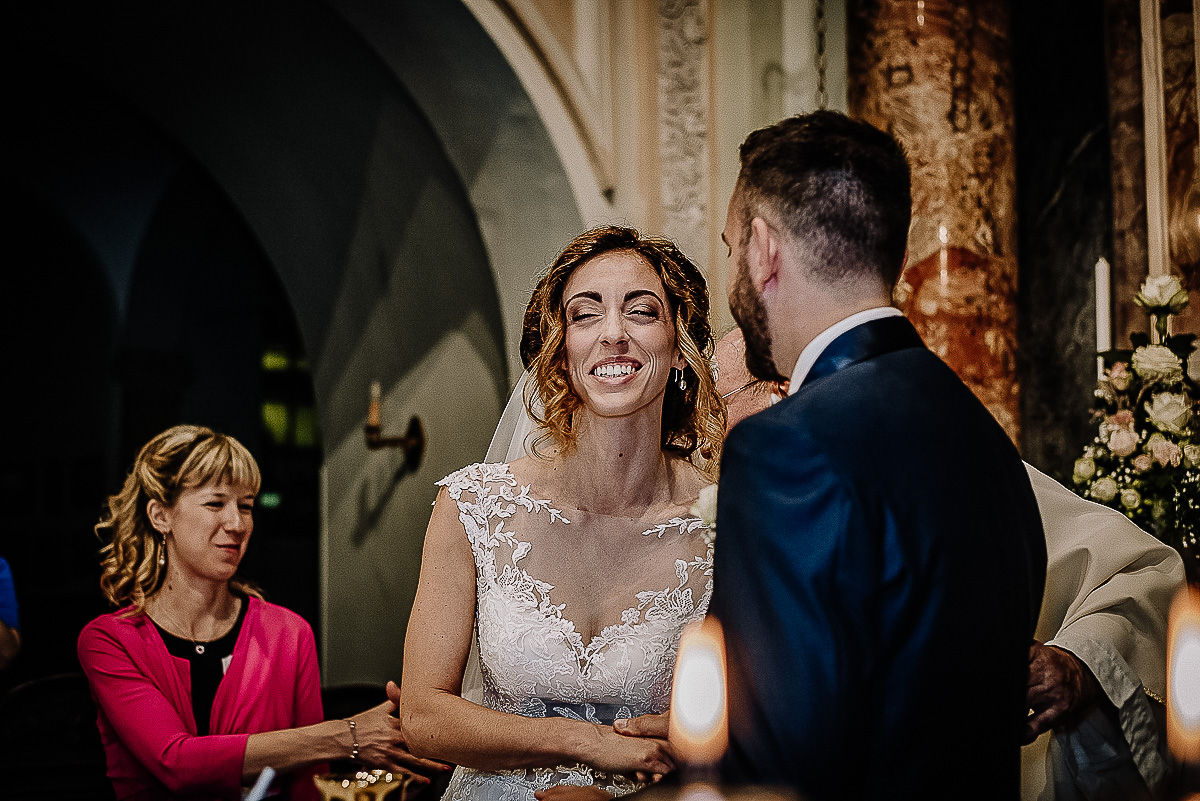 Matrimonio nella Chiesa della Madonna del Pilone a Torino. Cerimonia.