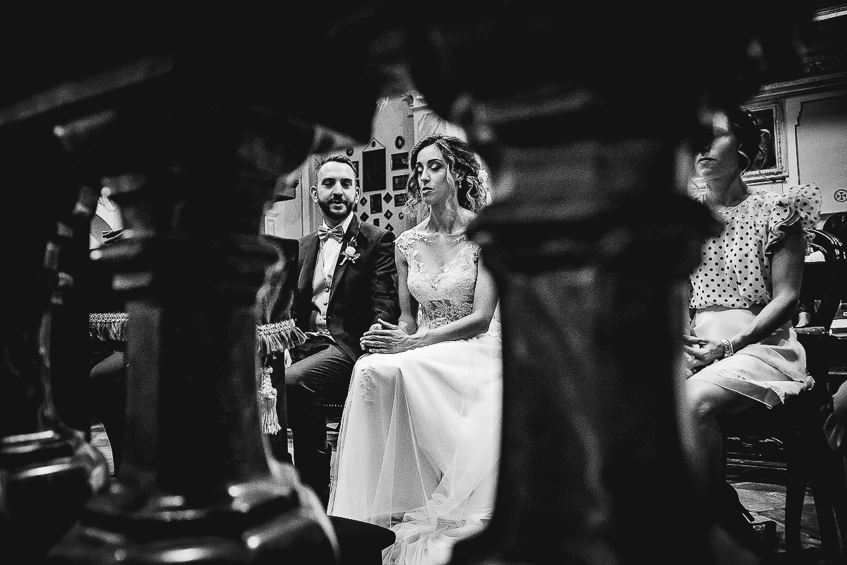 Matrimonio nella Chiesa della Madonna del Pilone a Torino. Cerimonia.