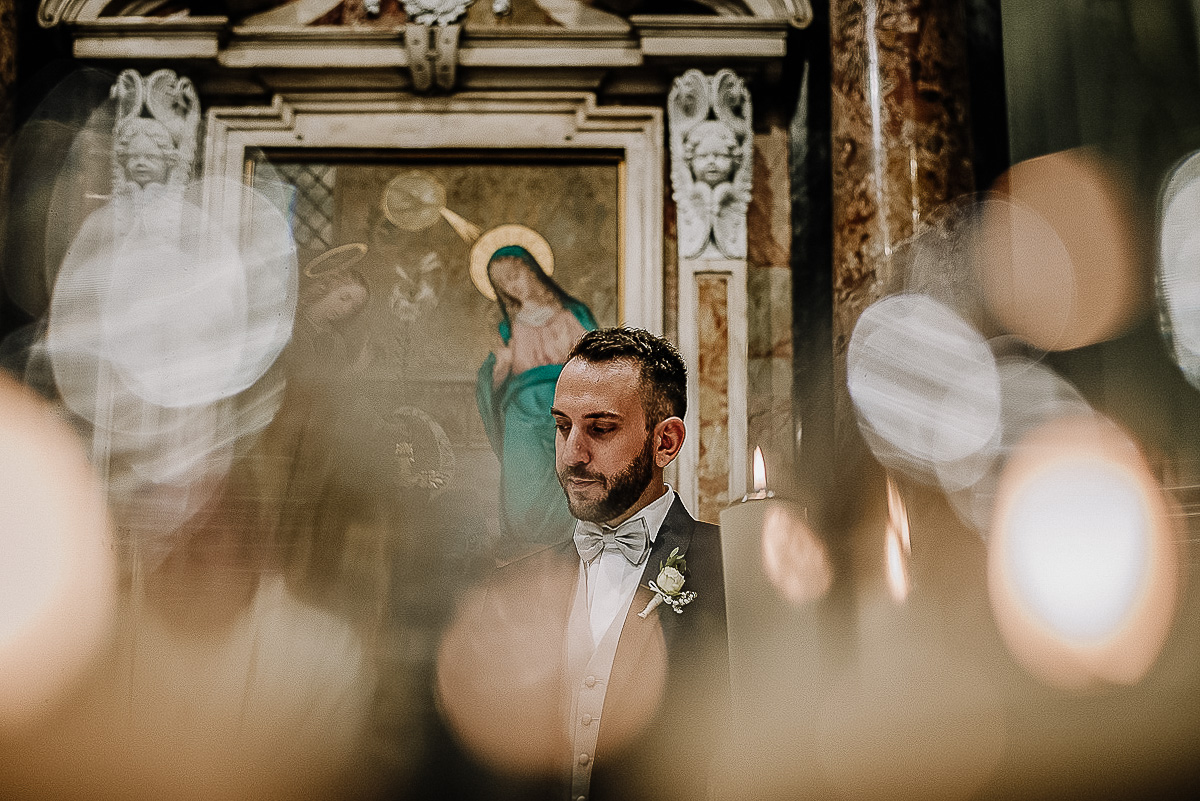 Matrimonio nella Chiesa della Madonna del Pilone a Torino. Cerimonia.