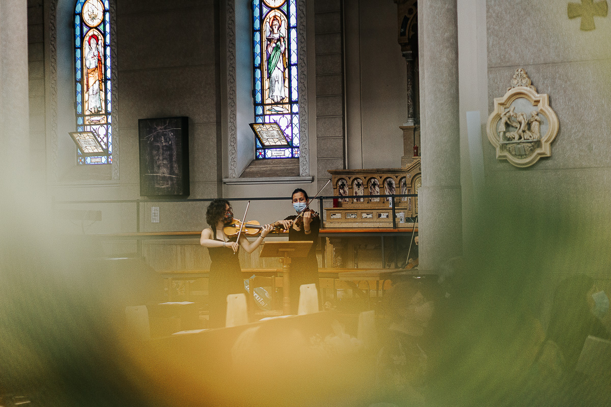 Matrimonio a Torino. Cerimonia nella chiesa Patrocinio San Giuseppe.Musiciste