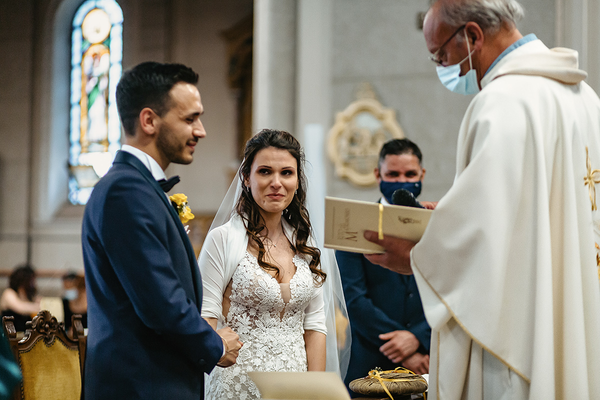 Matrimonio a Torino. Cerimonia nella chiesa Patrocinio San Giuseppe.Promesse