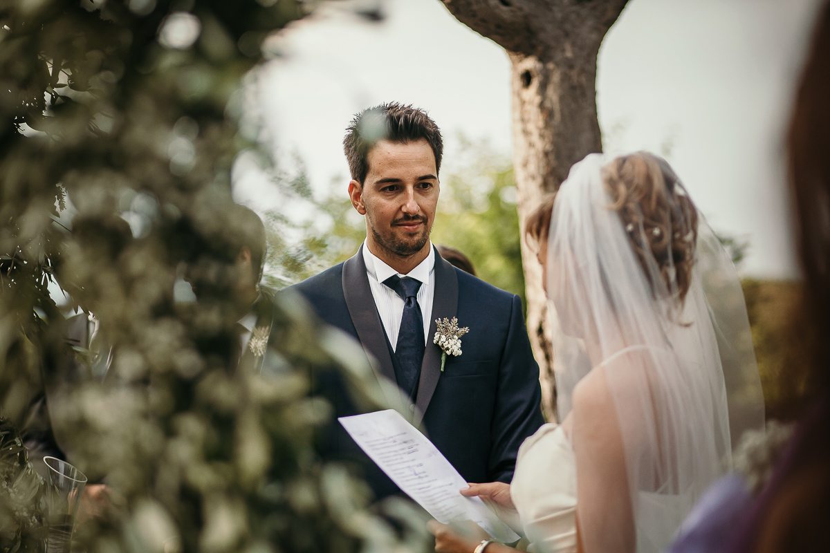 Matrimonio a Villa Delfini di Morsasco (AL) nel Monferrato. Cerimonia. Promesse della sposa.