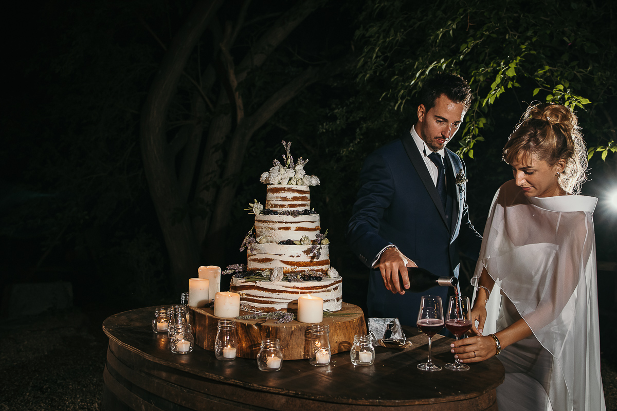Matrimonio a Villa Delfini di Morsasco (AL) nel Monferrato.Ricevimento. Festa. Taglio della torta.