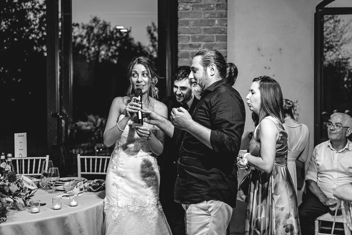 Matrimonio a Villa Fiorita ad Asti. Cena.Lotteria