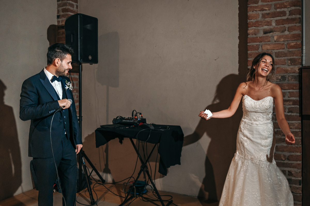 Matrimonio a Villa Fiorita ad Asti. Cena.Discorso dello sposo.