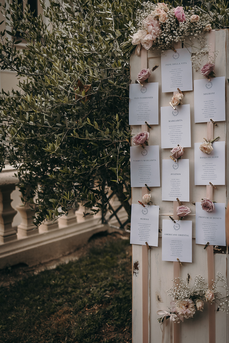 Villa Sassi matrimonio di Giulia e Nicolò. Aperitivo. tableau de mariage.