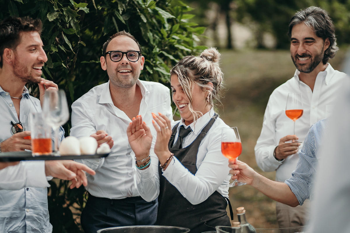 Villa Sassi matrimonio di Giulia e Nicolò. Aperitivo.