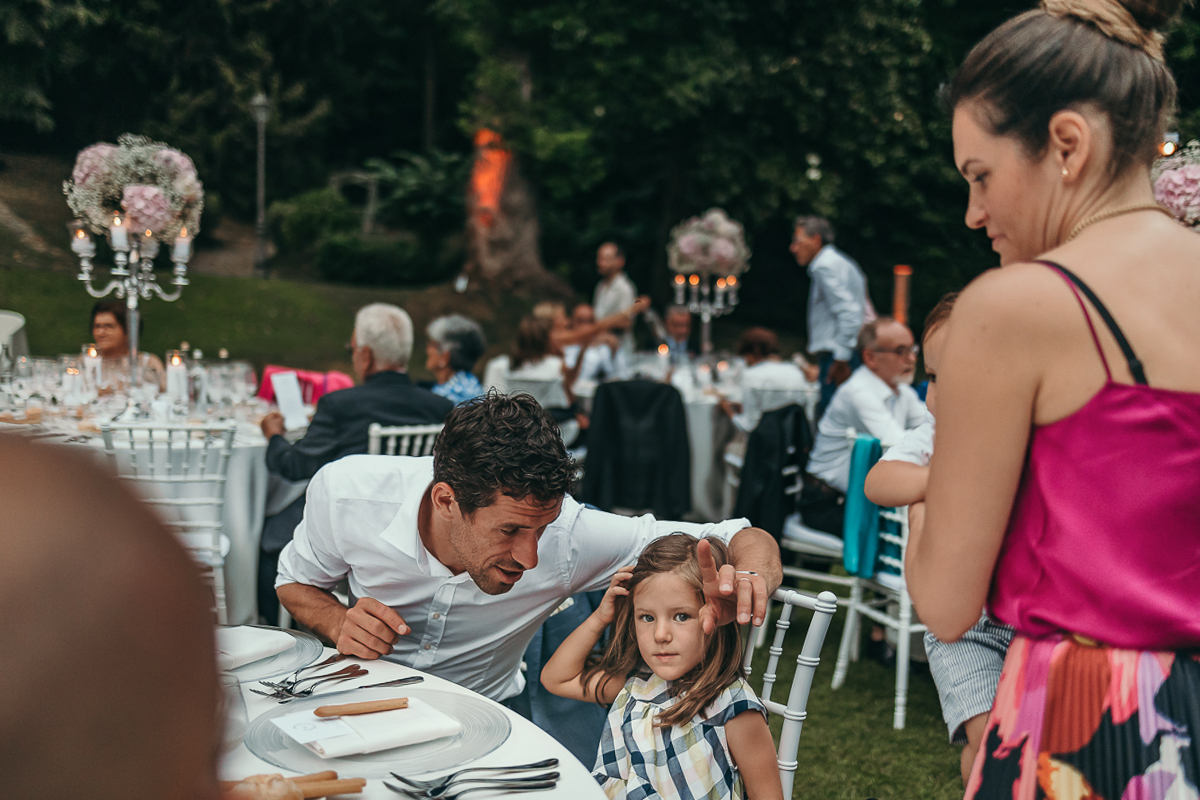 Villa Sassi matrimonio di Giulia e Nicolò. Cena.