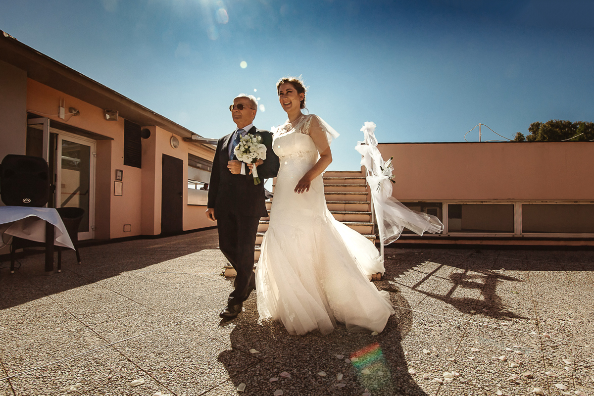 Destination wedding ad Arenzano (GE). Cerimonia simbolica presso l'Hotel Punta San Martino.