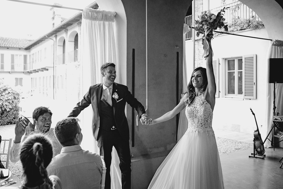 Tenuta La Michelina. Matrimonio di Alice e Raffaele. Cena.Ingresso degli sposi.