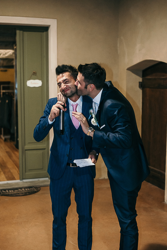 Tenuta La Michelina. Matrimonio di Alice e Raffaele. Cena. Giochi e scherzi