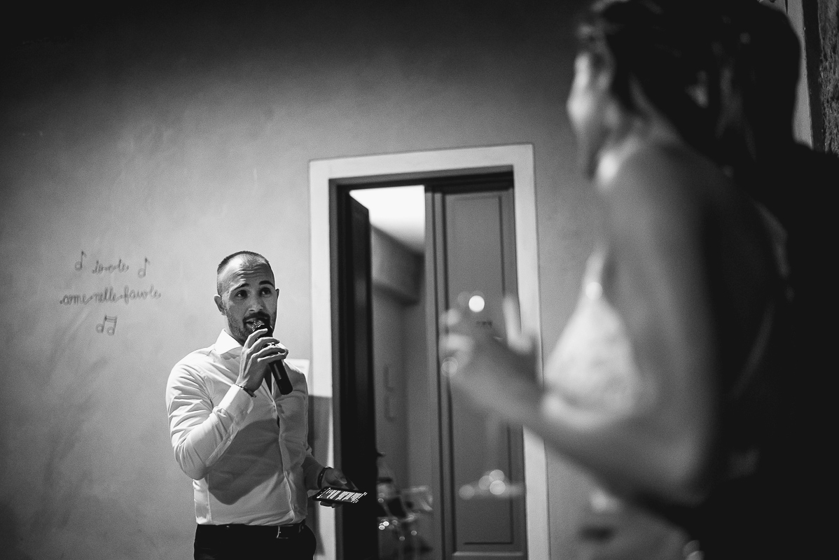 Tenuta La Michelina. Matrimonio di Alice e Raffaele. Cena. Giochi e scherzi