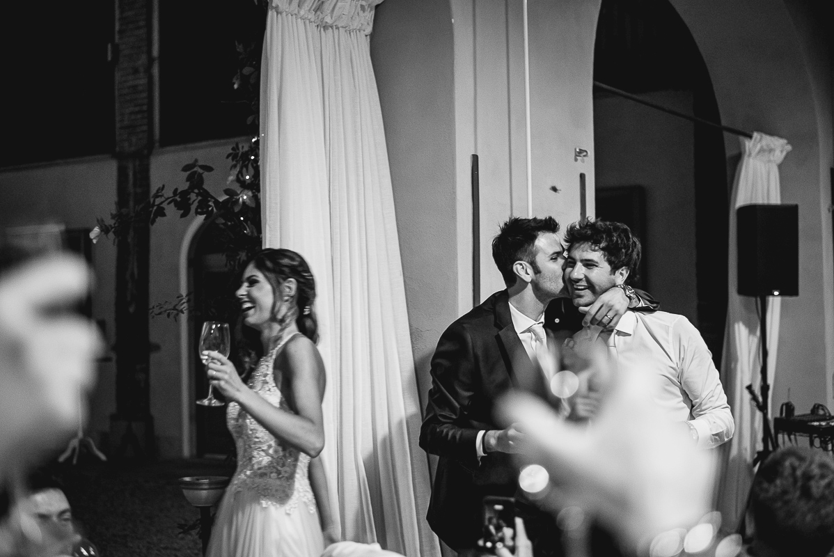 Tenuta La Michelina. Matrimonio di Alice e Raffaele. Cena. Giochi e scherzi