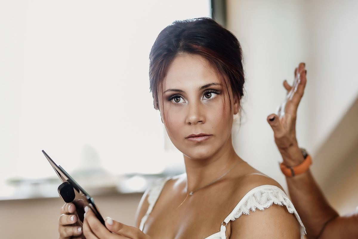 Castello dei Solaro, matrimonio di Noemi e Pietro. Preparazione della sposa.