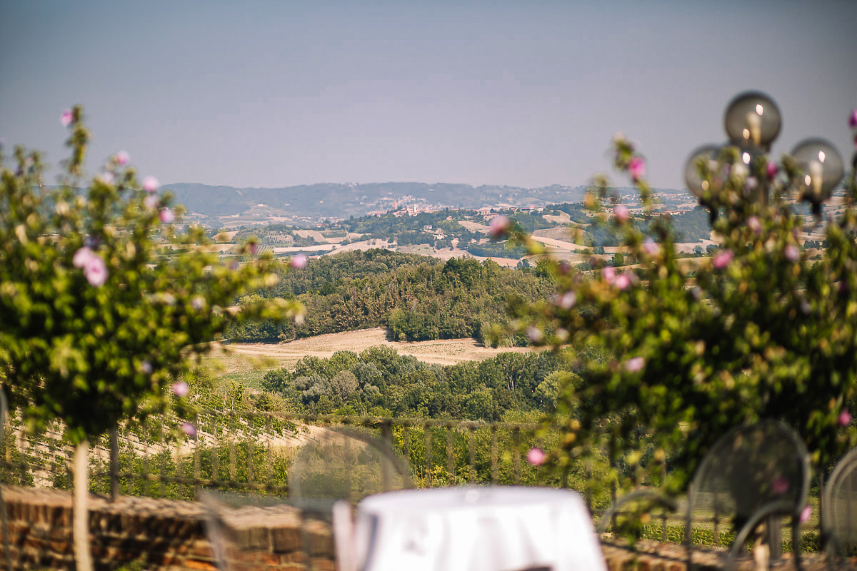 Castello di Cortanze, marrimonio veduta panoramica.