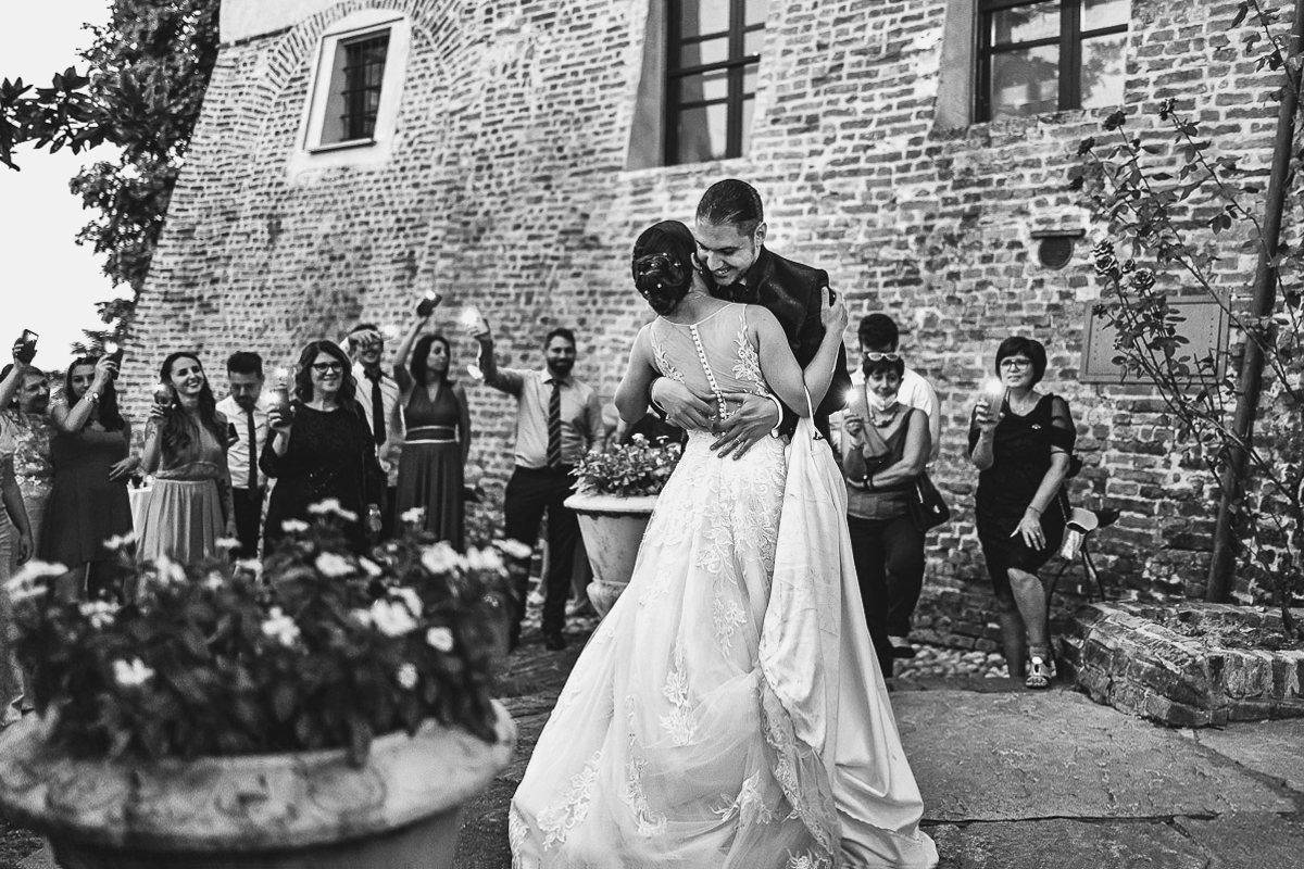 Castello di Cortanze, matrimonio. Ricevimento.Ballo degli sposi