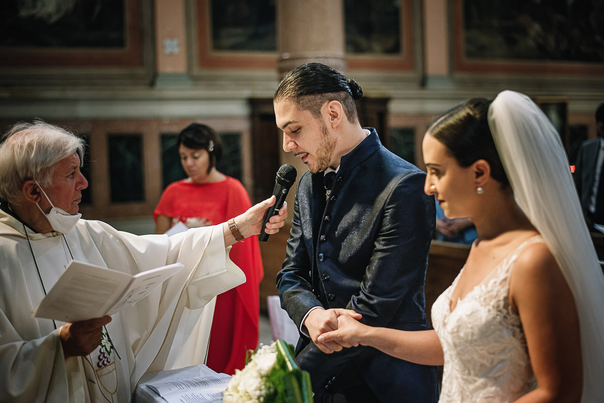 Matrimonio a Torino, chiesa di San Gioacchino. Cerimonia. promesse.