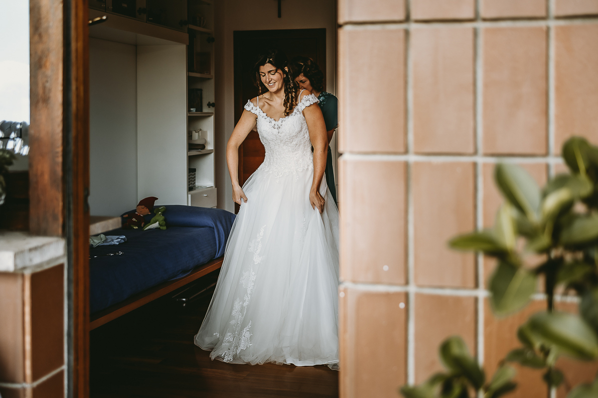 Matrimonio a Torino, preparazione della sposa.