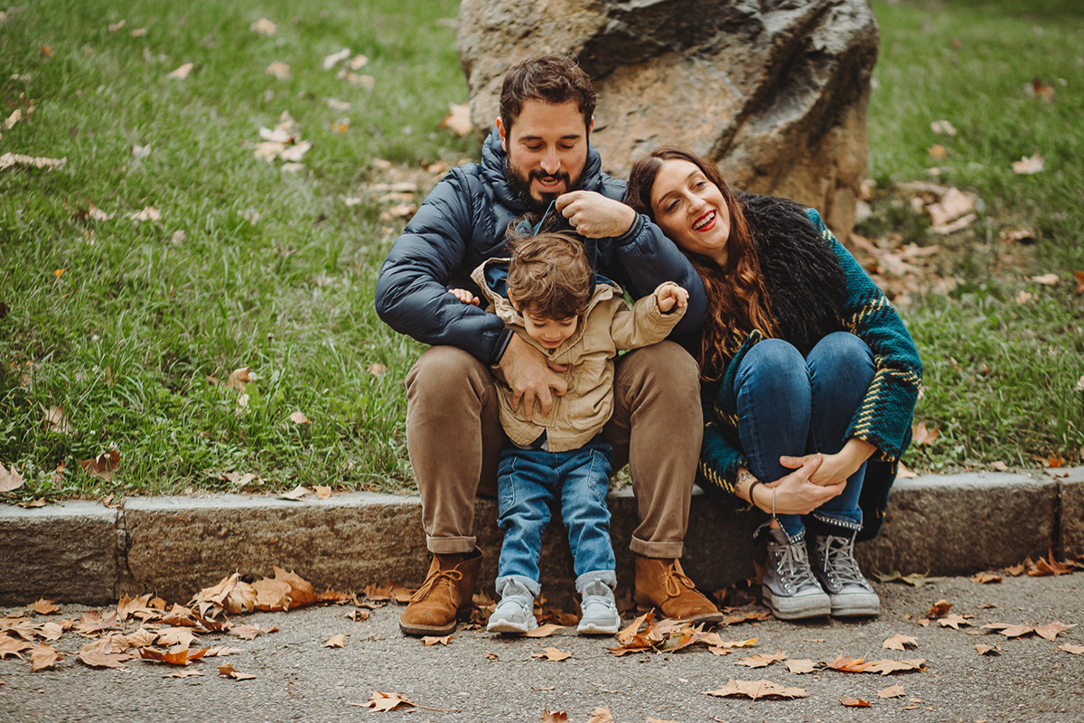 Parco del Valentino, fotografia di famiglia. Sessione fotografica autunnale.