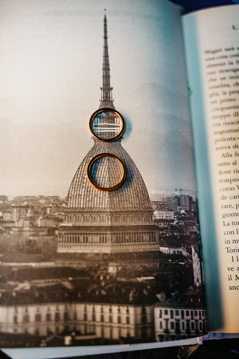 The number 6, Torino, editorial wedding. Anelli.