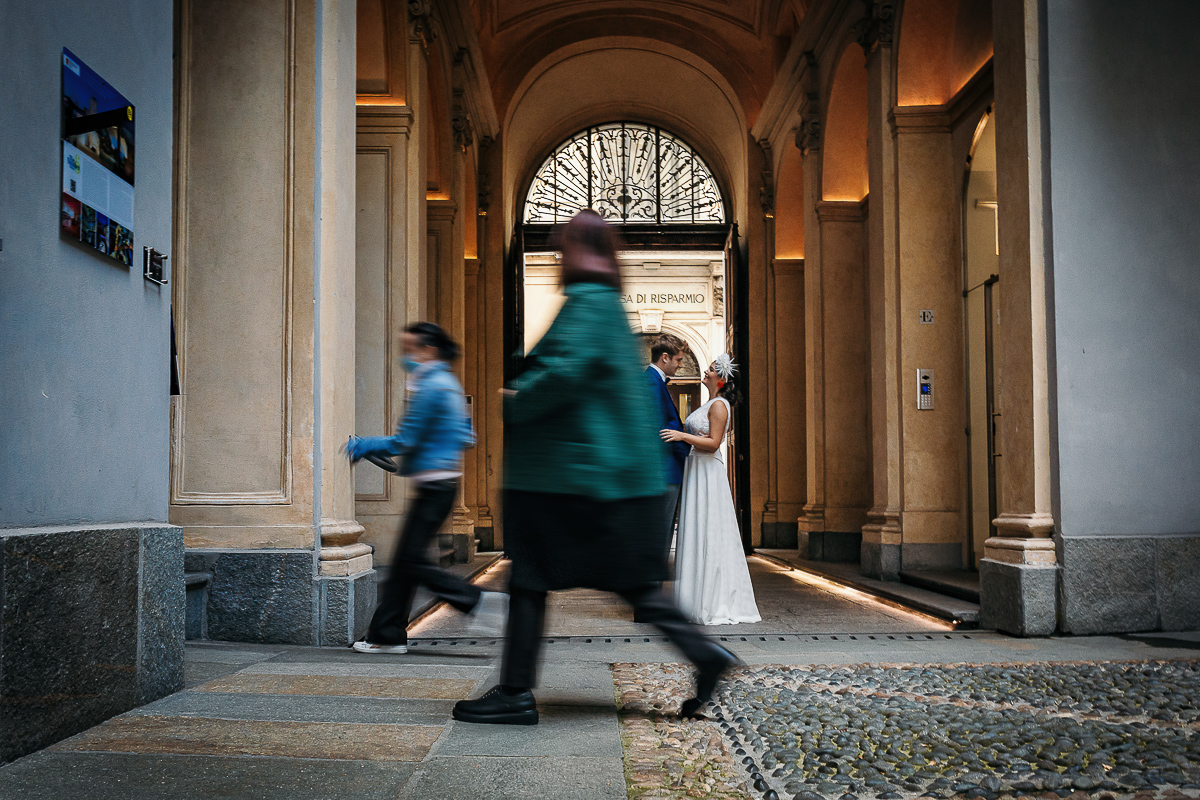 The number 6, Torino, editorial wedding. Sessione di coppia