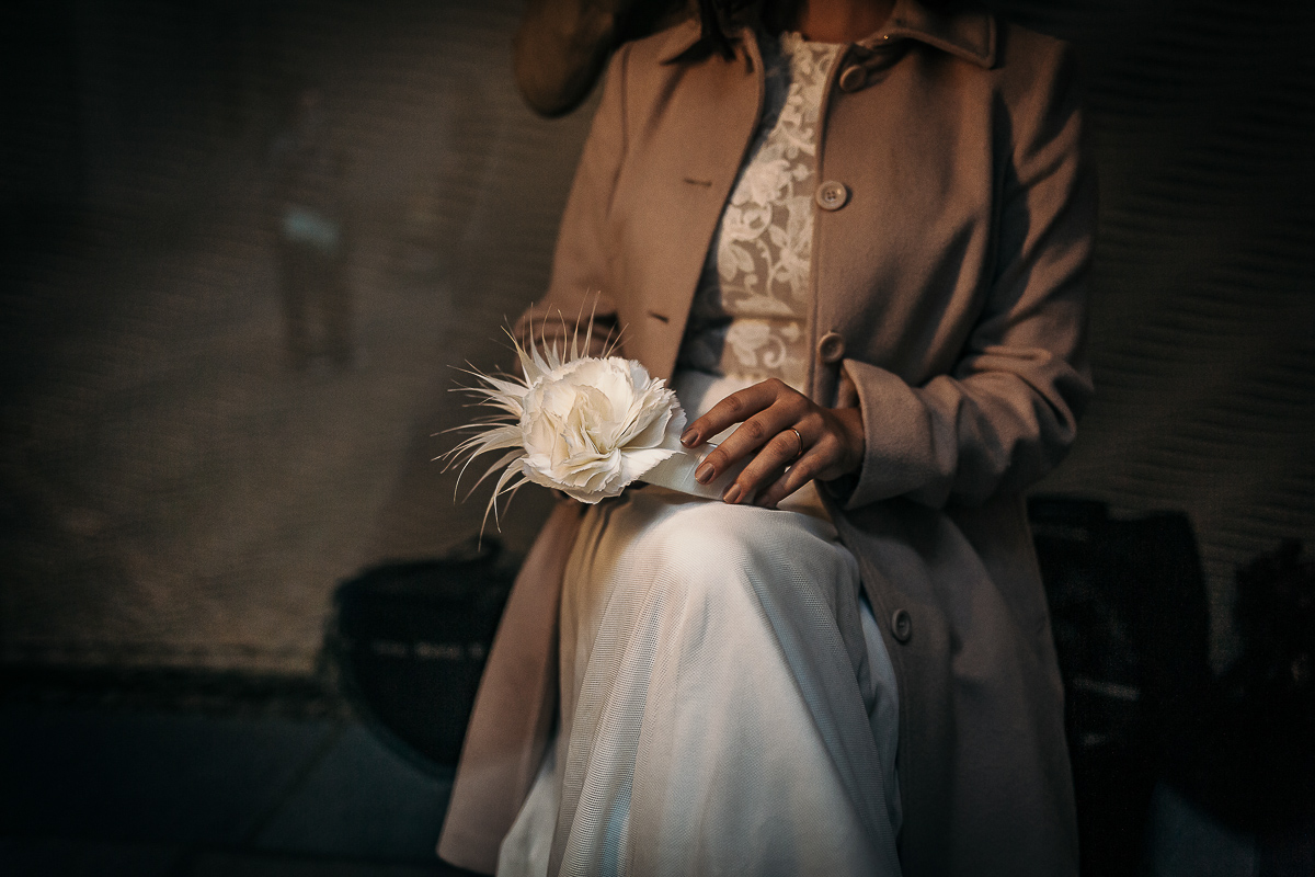 The number 6, Torino, editorial wedding. Ritocco del look della sposa