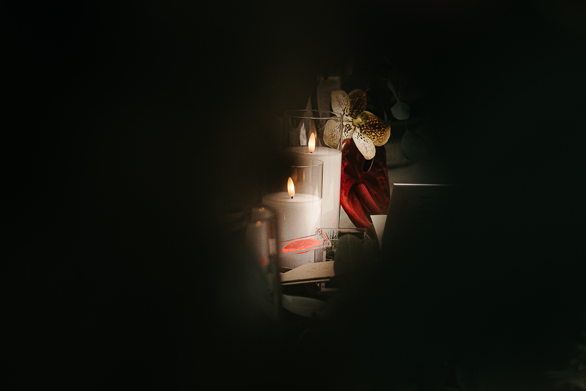 The number 6, Torino, editorial wedding. Candele