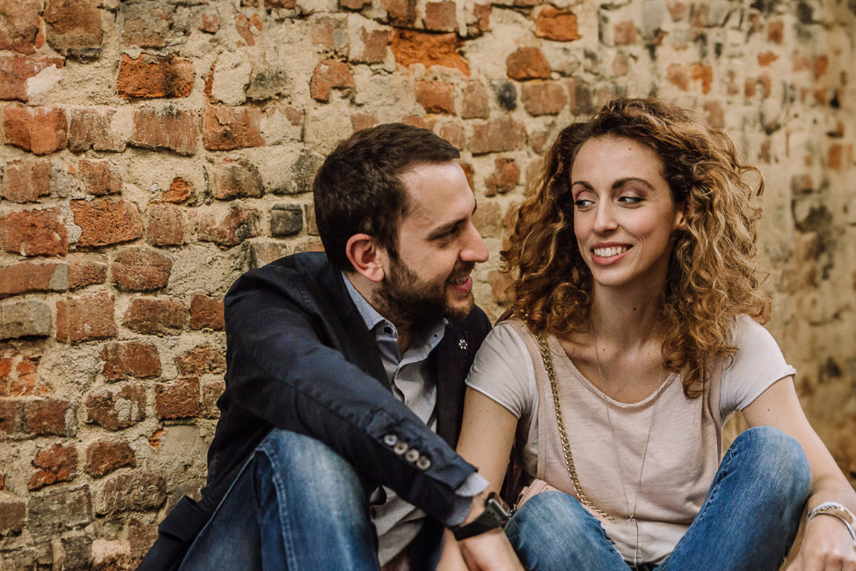 Prematrimoniale nel centro medievale di Chieri.