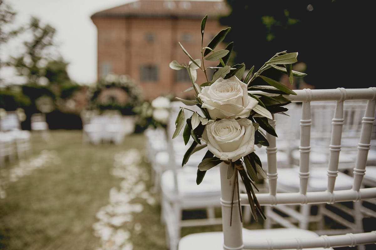 Destination wedding al Relais Sant'Uffizio. Zona della cerimonia.