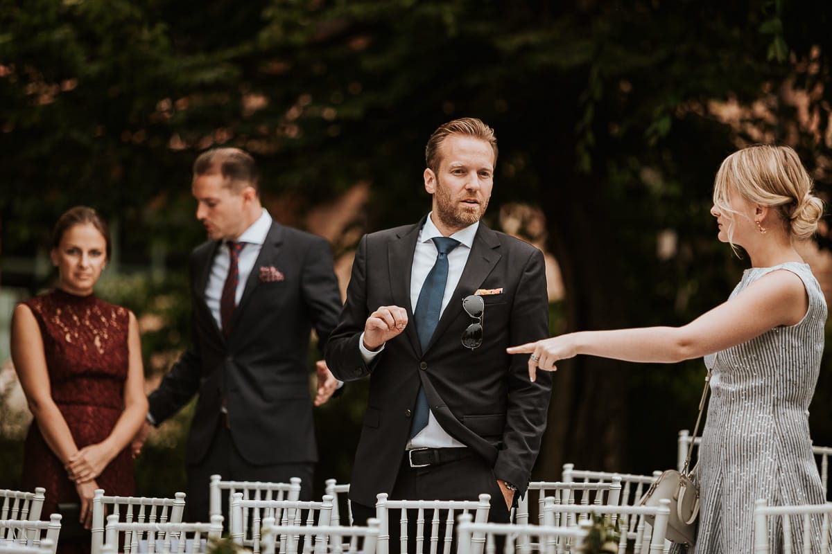 Destination wedding al Relais Sant'Uffizio. Cerimonia. Invitati