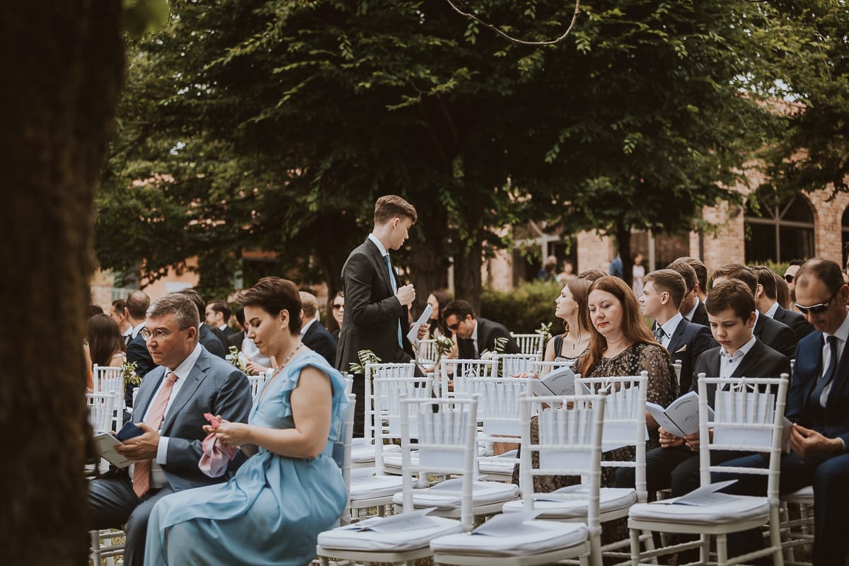 Destination wedding al Relais Sant'Uffizio. Cerimonia.Invitati